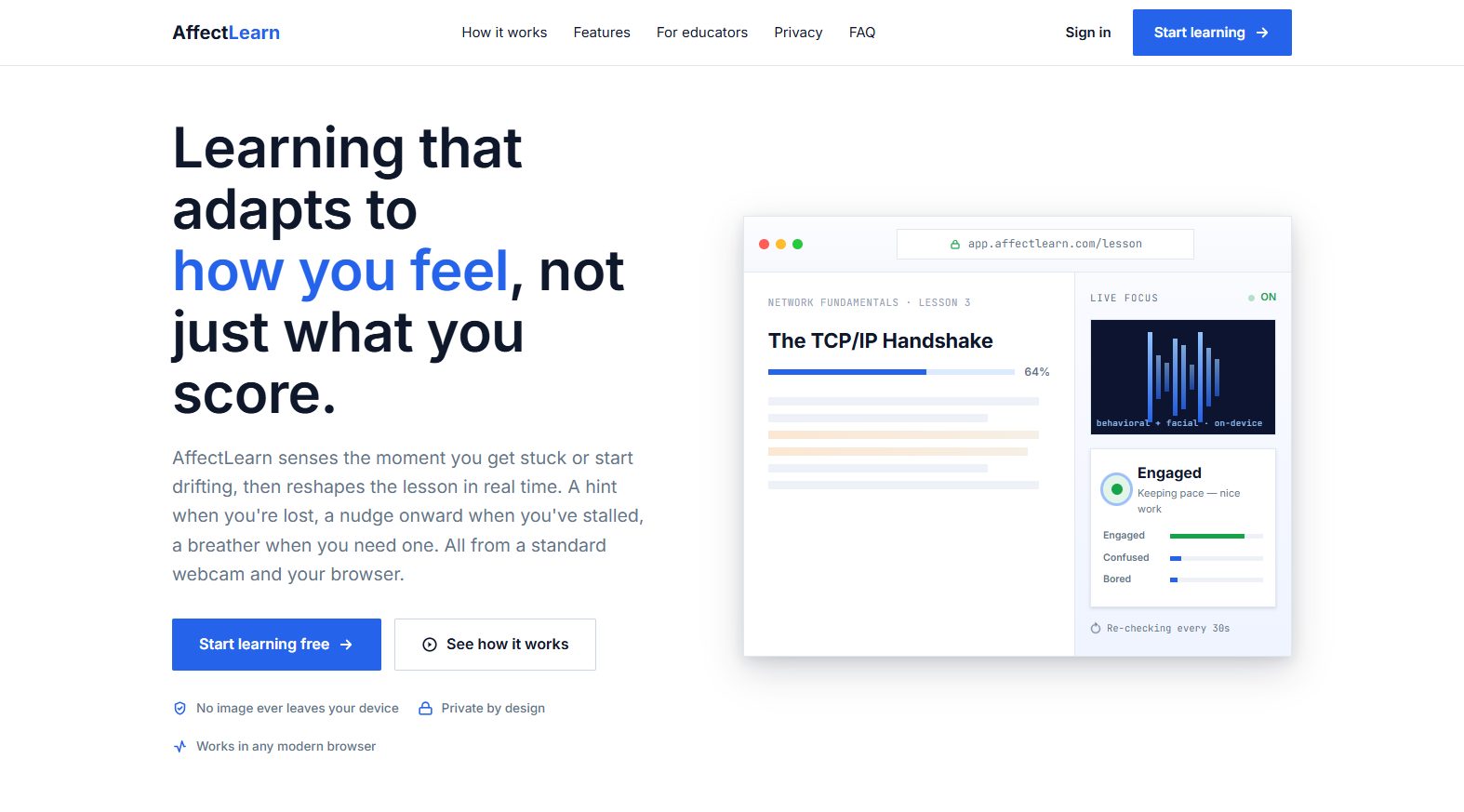 AffectLearn screenshot